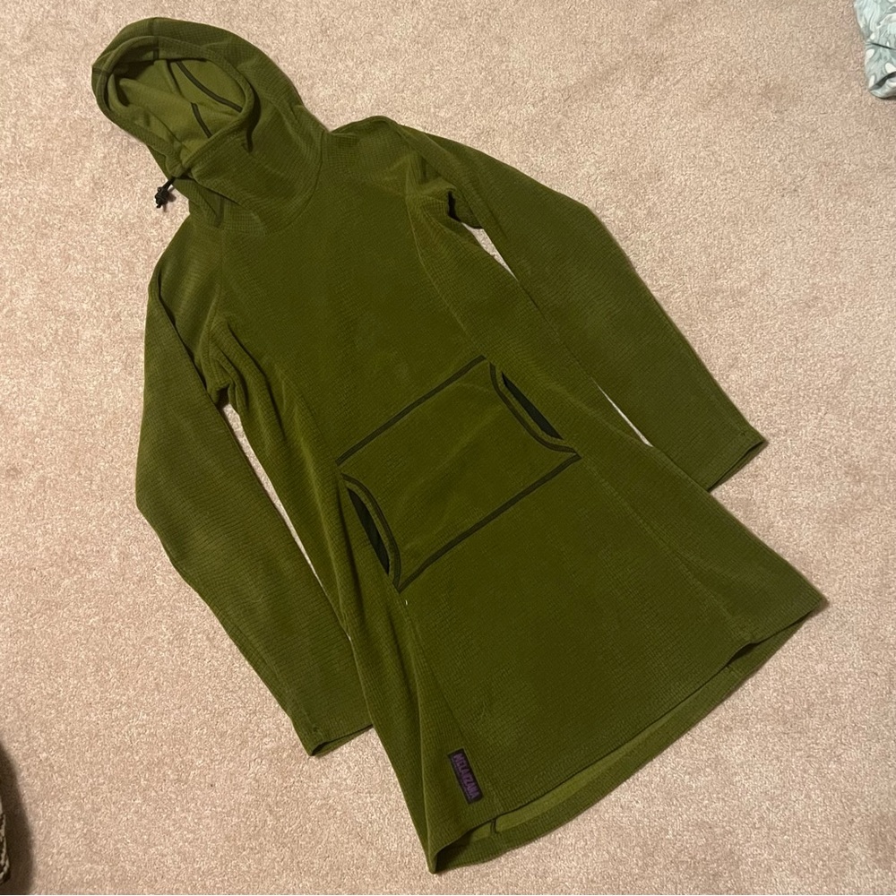 Green Melanzana micro-grid dress